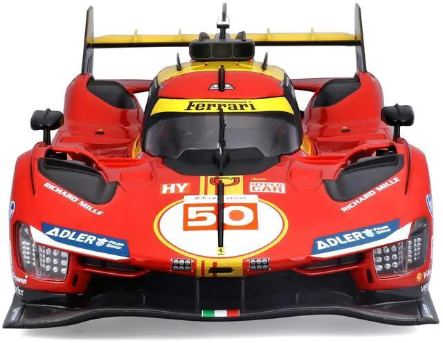 Alt view image 4 of 6 - Ferrari 499P #50 "Ferrari AF Corse" Winner "24 Hours of Le Mans" (2024) "Racing" Series 1/18 Diecast Model Car by Bburago