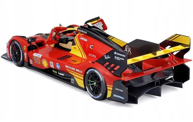 Alt view image 3 of 6 - Ferrari 499P #50 "Ferrari AF Corse" Winner "24 Hours of Le Mans" (2024) "Racing" Series 1/18 Diecast Model Car by Bburago
