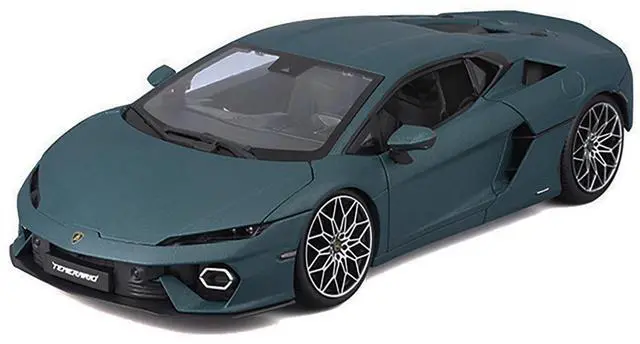 Alt view image 2 of 3 - Lamborghini Temerario Matt Blue Metallic 1/18 Diecast Model Car by Bburago