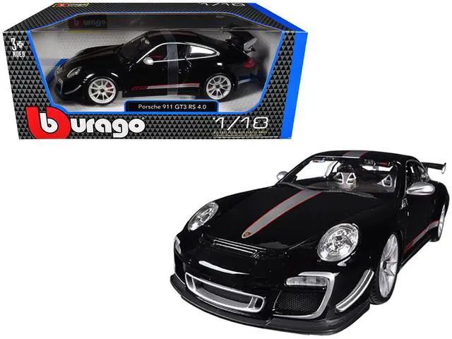 Main image of Porsche 911 GT3 RS 4.0 Black 1/18 Diecast Model Car by Bburago