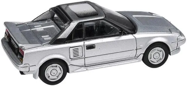 Alt view image 2 of 4 - 1985 Toyota MR2 MK1 Super Silver Metallic with Sunroof 1/64 Diecast Model Car by Paragon Models