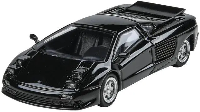 Alt view image 3 of 4 - 1991 Cizeta V16T Black 1/64 Diecast Model Car by Paragon Models