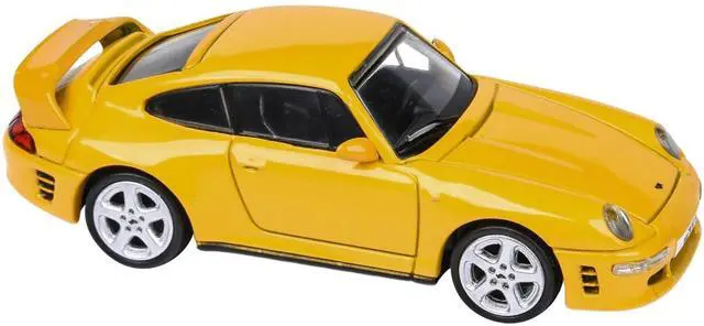 Alt view image 4 of 5 - RUF CTR2 Blossom Yellow 1/64 Diecast Model Car by Paragon
