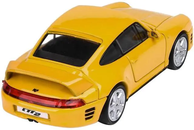 Alt view image 5 of 5 - RUF CTR2 Blossom Yellow 1/64 Diecast Model Car by Paragon