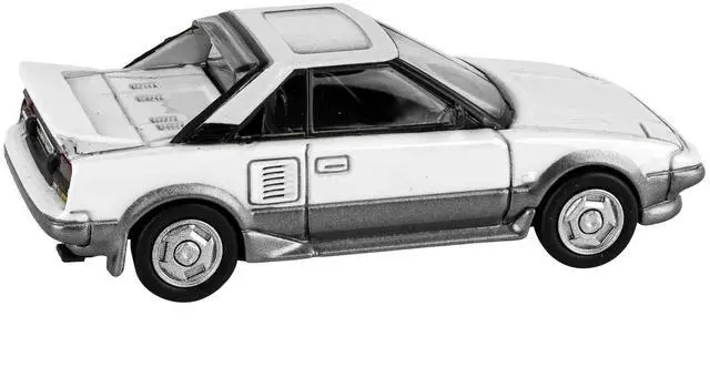 Alt view image 2 of 3 - 1985 Toyota MR2 MK1 White and Silver Metallic with Sun Roof 1/64 Diecast Model Car by Paragon Models