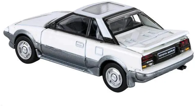 Alt view image 3 of 3 - 1985 Toyota MR2 MK1 White and Silver Metallic with Sun Roof 1/64 Diecast Model Car by Paragon Models
