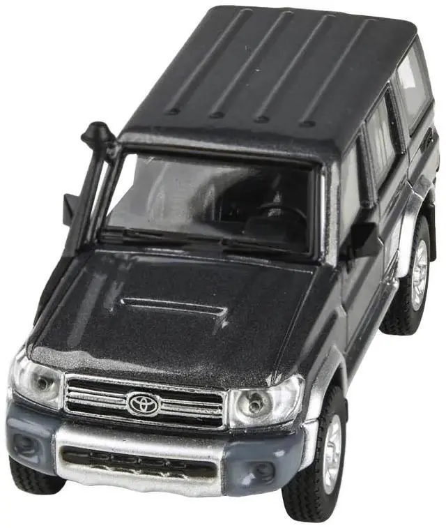 Alt view image 12 of 13 - 2014 Toyota Land Cruiser 76 Graphite Gray Metallic 1/64 Diecast Model Car by Paragon Models