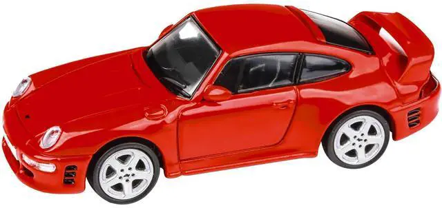 Alt view image 6 of 7 - 1995 RUF CTR2 Guards Red 1/64 Diecast Model Car by Paragon