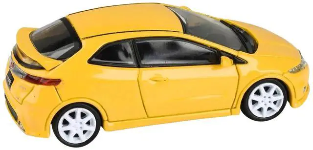Alt view image 11 of 13 - 2007 Honda Civic Type R FN2 Sunlight Yellow 1/64 Diecast Model Car by Paragon Models