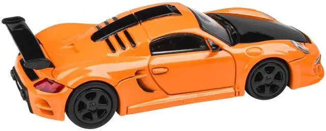 Alt view image 6 of 8 - 2012 RUF CTR3 Clubsport Orange with Black Hood 1/64 Diecast Model Car by Paragon Models