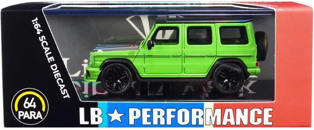 Alt view image 5 of 5 - Mercedes-AMG G 63 LBWK Alien Green and Matt Black "LB Performance" 1/64 Diecast Model Car by Paragon