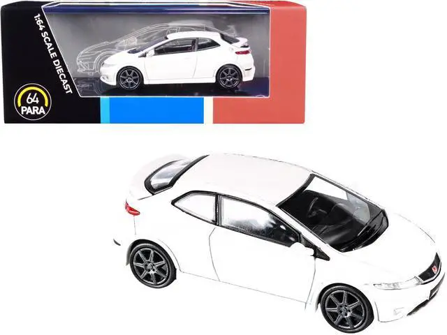 Alt view image 3 of 5 - Honda Civic Type R FN2 Euro Championship White 1/64 Diecast Model Car by Paragon