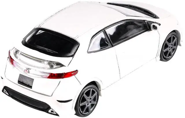 Alt view image 4 of 5 - Honda Civic Type R FN2 Euro Championship White 1/64 Diecast Model Car by Paragon