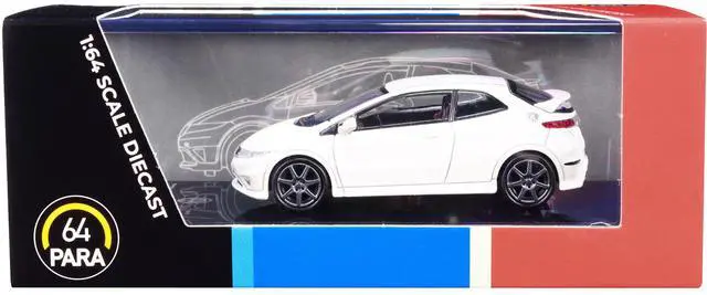 Alt view image 5 of 5 - Honda Civic Type R FN2 Euro Championship White 1/64 Diecast Model Car by Paragon