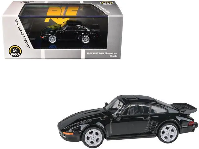 Main image of 1986 RUF BTR Slantnose Black 1/64 Diecast Model Car by Paragon Models