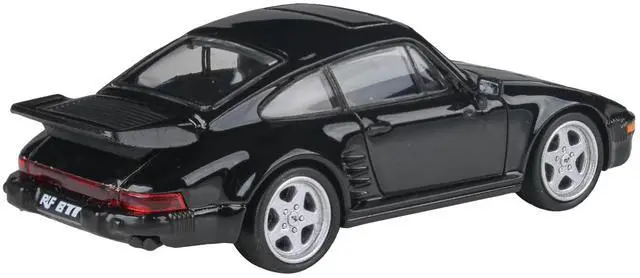 Alt view image 3 of 4 - 1986 RUF BTR Slantnose Black 1/64 Diecast Model Car by Paragon Models