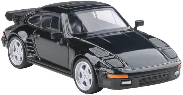 Alt view image 4 of 4 - 1986 RUF BTR Slantnose Black 1/64 Diecast Model Car by Paragon Models