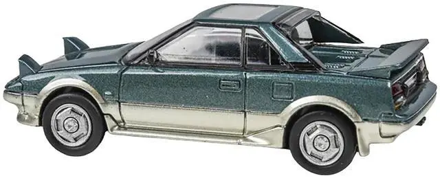 Alt view image 2 of 6 - 1985 Toyota MR2 MK1 Green Metallic and Gold with Sunroof 1/64 Die-Cast Model Car by Paragon