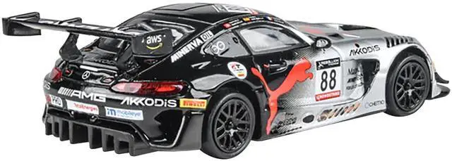 Alt view image 3 of 6 - Mercedes-AMG GT3 #88 "Team AKKodis ASP" Winner "24 Hours of Spa" (2022) 1/64 Diecast Model Car by Paragon