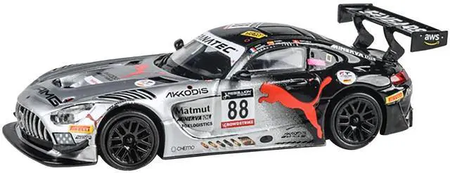 Alt view image 5 of 6 - Mercedes-AMG GT3 #88 "Team AKKodis ASP" Winner "24 Hours of Spa" (2022) 1/64 Diecast Model Car by Paragon