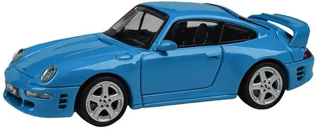 Alt view image 5 of 6 - 1995 RUF CTR2 Mexico Blue 1/64 Diecast Model Car by Paragon