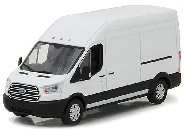 Alt view image 2 of 3 - 2017 Ford Transit LWB High Roof Van Oxford White 1/43 Diecast Model Car by Greenlight