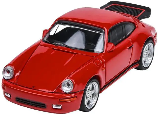 Alt view image 5 of 8 - 1987 RUF CTR Guards Red 1/64 Diecast Model Car by Paragon Models