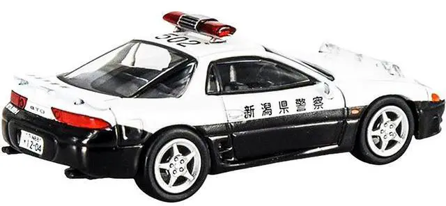 Alt view image 4 of 5 - Mitsubishi GTO RHD (Right Hand Drive) Japanese Police White and Black 1/64 Diecast Model Car by Paragon