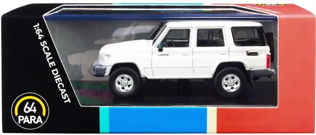 Alt view image 5 of 5 - Toyota Land Cruiser 76 French Vanilla Pearl White 1/64 Diecast Model Car by Paragon