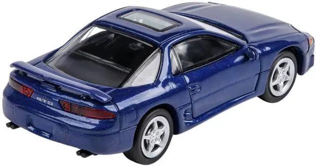 Alt view image 5 of 5 - Mitsubishi 3000GT GTO with Sunroof Mariana Blue Metallic 1/64 Diecast Model Car by Paragon