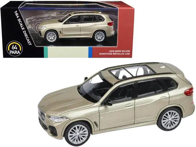 Alt view image 4 of 6 - 2018 BMW X5 G05 with Sunroof Sunstone Gold Metallic 1/64 Diecast Model Car by Paragon Models