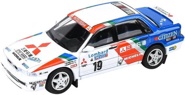 Alt view image 4 of 5 - Mitsubishi Galant VR-4 #19 T. Salonen - V. Silander Lombard RAC Rally (1989) 1/64 Diecast Model Car by Paragon