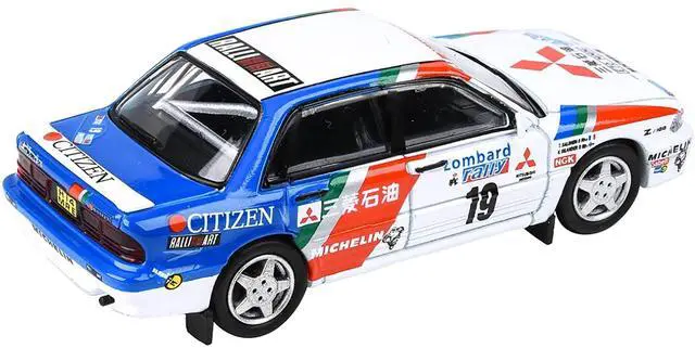 Alt view image 5 of 5 - Mitsubishi Galant VR-4 #19 T. Salonen - V. Silander Lombard RAC Rally (1989) 1/64 Diecast Model Car by Paragon