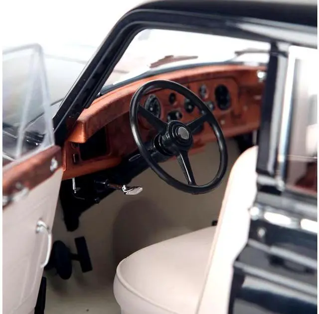 Alt view image 6 of 8 - 1964 Rolls Royce Phantom V Midnight Blue Metallic 1/18 Diecast Model Car by Paragon