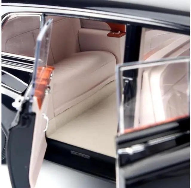 Alt view image 7 of 8 - 1964 Rolls Royce Phantom V Midnight Blue Metallic 1/18 Diecast Model Car by Paragon