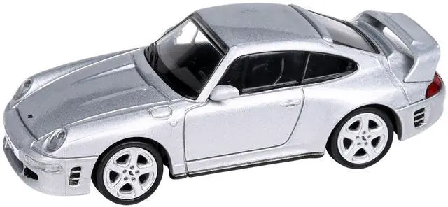 Alt view image 4 of 5 - RUF CTR2 Silver Metallic 1/64 Diecast Model Car by Paragon