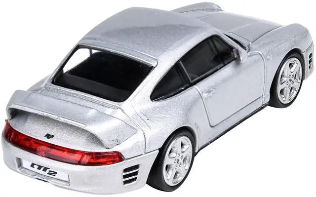 Alt view image 5 of 5 - RUF CTR2 Silver Metallic 1/64 Diecast Model Car by Paragon