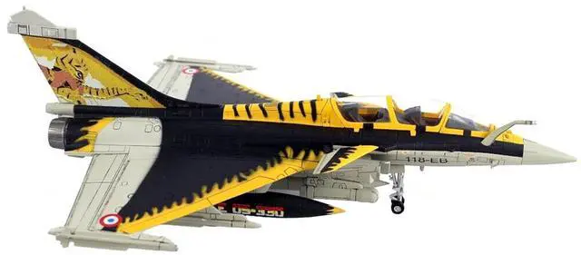 Alt view image 2 of 5 - Dassault Rafale B Fighter Jet "NATO Tiger Meet" (2009) w/Missile Accessories "Panzerkampf Wing" 1/72 Scale Model by Panzerkampf