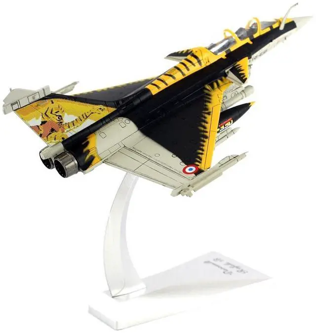 Alt view image 5 of 5 - Dassault Rafale B Fighter Jet "NATO Tiger Meet" (2009) w/Missile Accessories "Panzerkampf Wing" 1/72 Scale Model by Panzerkampf