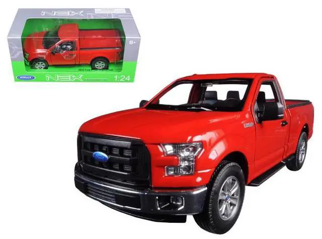 Main image of 2015 Ford F-150 Regular Cab Pickup Truck Red 1/24-1/27 Diecast Model Car by Welly