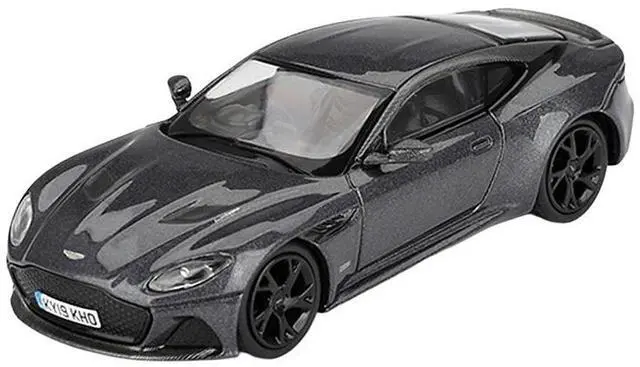 Alt view image 2 of 6 - ChAston Martin DBS RHD Gray Metallic 007 James Bond "No Time to Die" (2021) Movie Limited Ed 1/64 Diecast Model Car by Mini GT