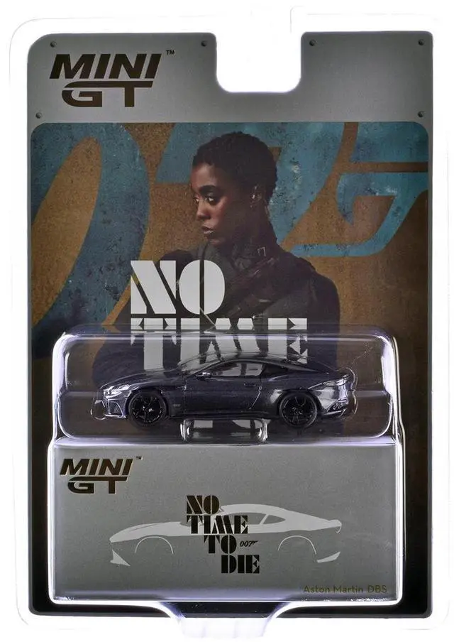 Alt view image 5 of 6 - ChAston Martin DBS RHD Gray Metallic 007 James Bond "No Time to Die" (2021) Movie Limited Ed 1/64 Diecast Model Car by Mini GT