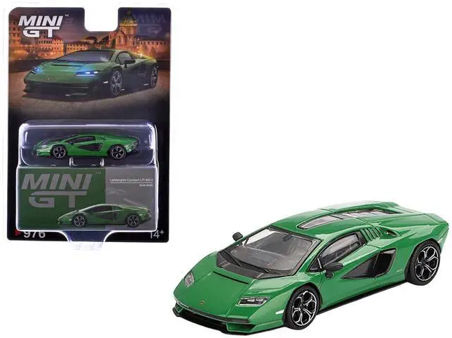 Main image of Lamborghini Countach LPI 800-4 Verde Medio Green Limited Edition 1/64 Diecast Model Car by Mini GT