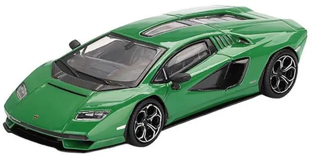 Alt view image 2 of 6 - Lamborghini Countach LPI 800-4 Verde Medio Green Limited Edition 1/64 Diecast Model Car by Mini GT