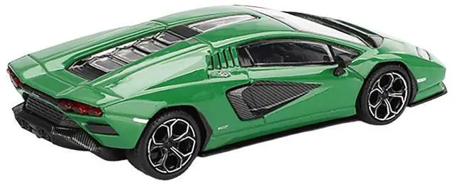 Alt view image 4 of 6 - Lamborghini Countach LPI 800-4 Verde Medio Green Limited Edition 1/64 Diecast Model Car by Mini GT