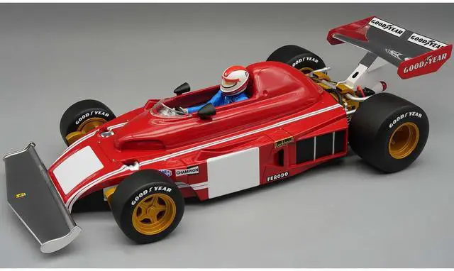 Main image of Ferrari 312 B3 Clay Regazzoni F1 "Monza GP Test" (1974) with Driver "Mythos Series" Limited Ed 1/18 Model Car by Tecnomodel