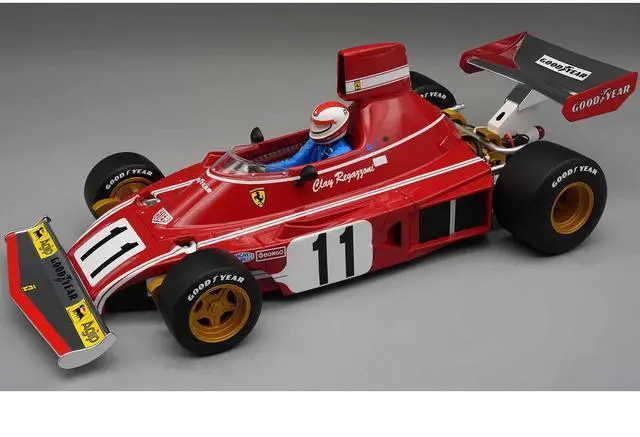 Main image of Ferrari 312 B3 #11 Clay Regazzoni Winner Formula One F1 "German GP" (1974) w/Driver "Mythos Series" 1/18 Model Car by Tecnomodel