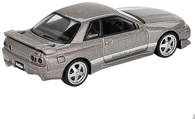 Alt view image 4 of 6 - Nissan Skyline GT-R (R32) RHD "Veilside Combat C-I" Gray Metallic Limited Edition 1/64 Diecast Model Car by Mini GT