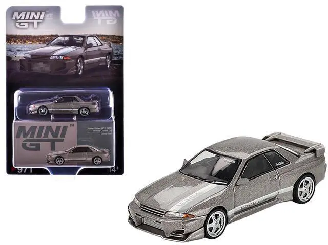 Alt view image 6 of 6 - Nissan Skyline GT-R (R32) RHD "Veilside Combat C-I" Gray Metallic Limited Edition 1/64 Diecast Model Car by Mini GT