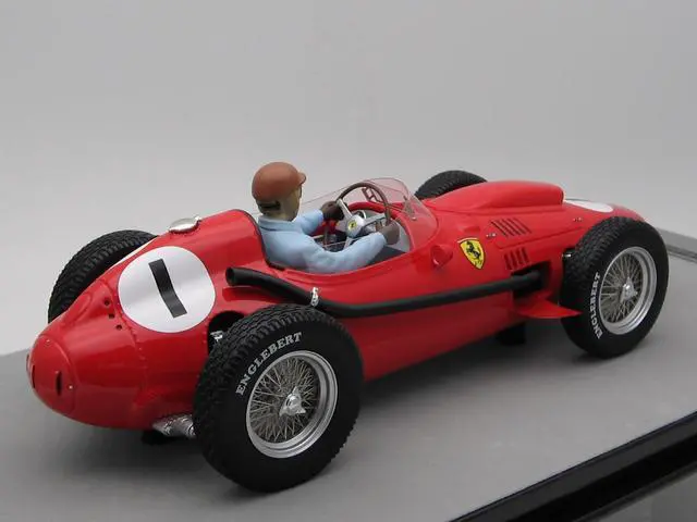 Alt view image 2 of 4 - Ferrari Dino 246 #1 Peter Collins Winner "F1 England GP" (1958) w/Driver Figure  Ltd Ed to 75 pcs 1/18 Model Car by Tecnomodel